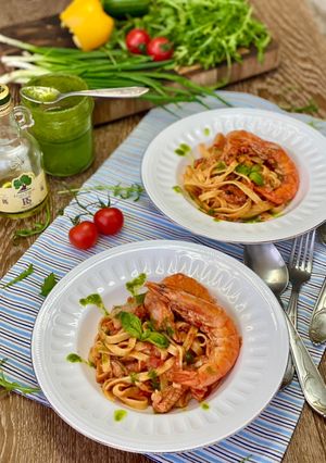 Фото Паста с морепродуктами.
