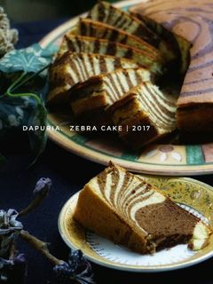 Foto resep Zebra cake putih telur