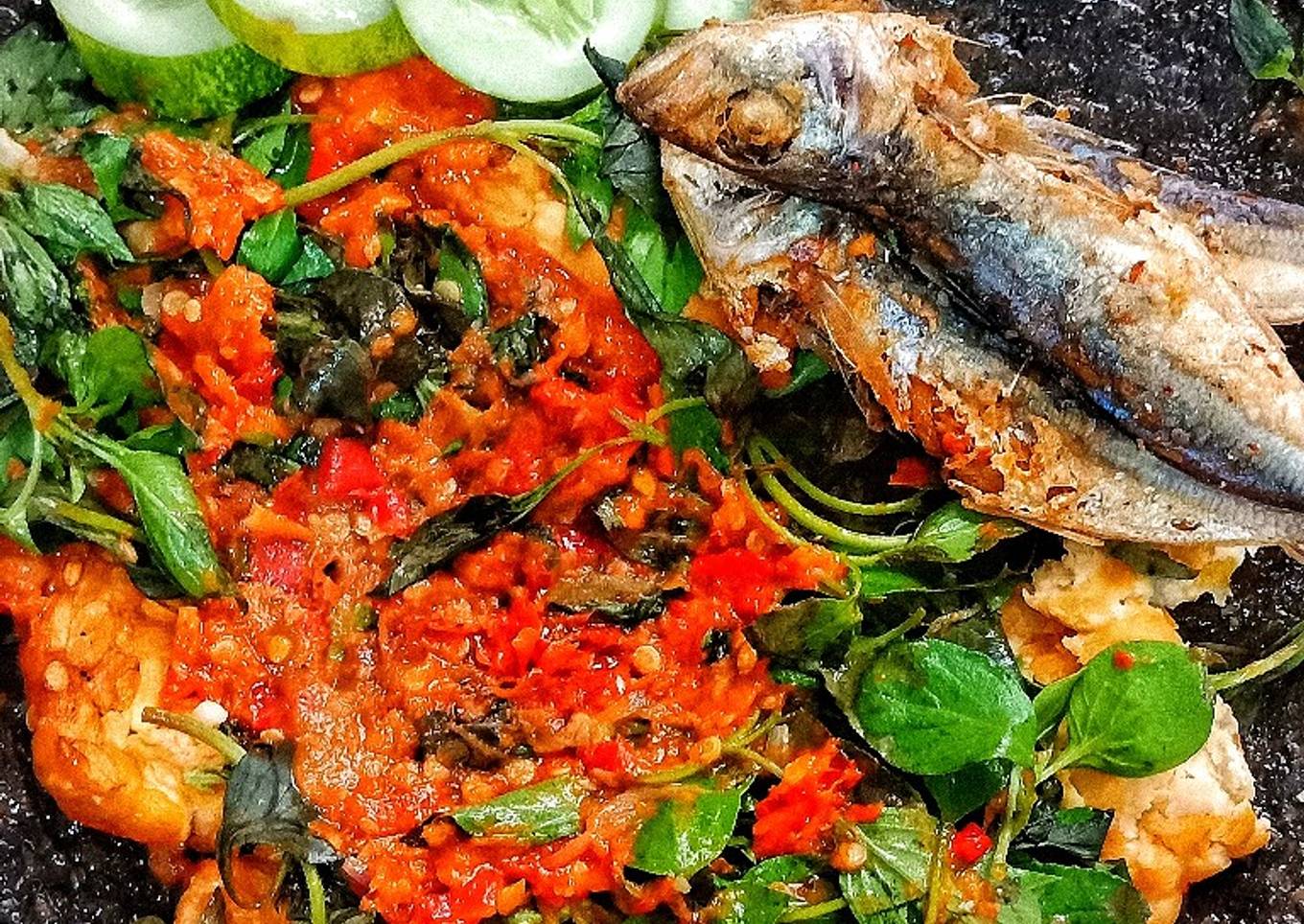 Tempe Penyet Sambel Kemangi
