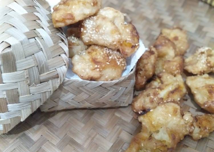 Langkah mengolah Cempedak Goreng wijen🍂 legit