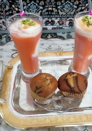 عکسی از دستور آب هویج بستنی