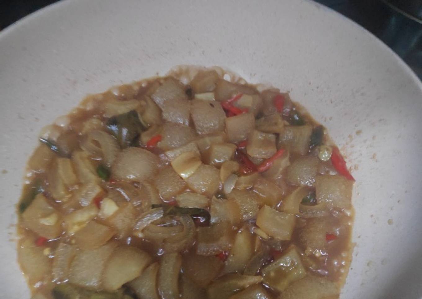 Oseng kulit sapi simple