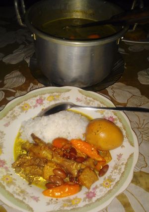 Foto resep Brongkos Ceker Air Kacang Merah