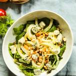 Fennel Lettuce Cashew Salad with Lemon Honey Dressing