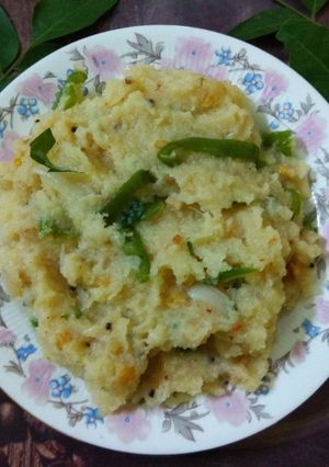 A picture of Rava Upma.