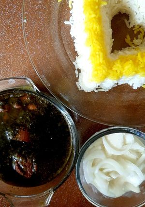عکسی از دستور قورمه سبزی