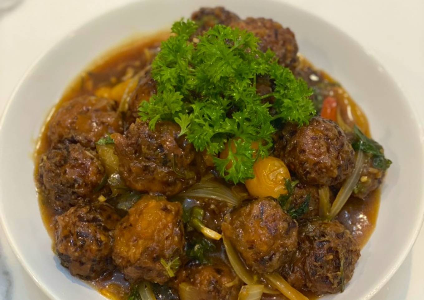 Vegan Manchurian ala YG Kitchen