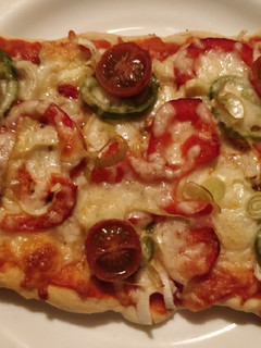 Una foto de Pizza de verduras