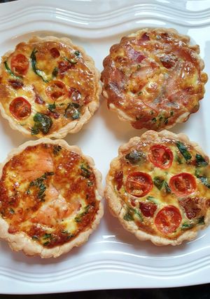 Mini quiche recept fotója