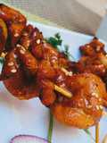 Spicy Honeyglazed Chicken Skewers #charityrecipe#4weekschallenge