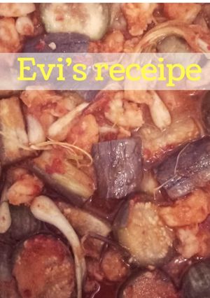 Foto resep Sambal Goreng Udang Duo Terong🍆 plus bawang batak🍴