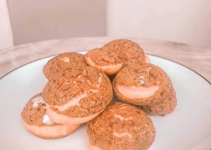 Bagaimana Membuat Choux au craquelin sederhana yang Menggugah Selera