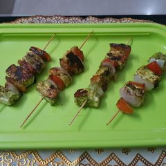 A picture of Paneer hariyali tikka.