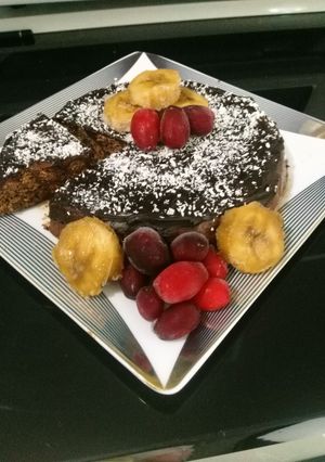 عکسی از دستور کیک یخچالی شکلاتی