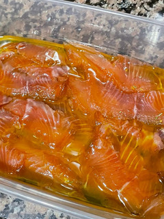 Una foto de Salmón en salazón