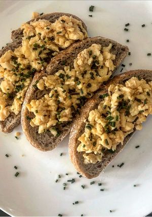 A picture of Miso Butter Scrambled Eggs.