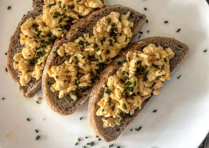 Miso Butter Scrambled Eggs