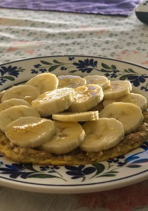 Una foto de Panqueques de avena sin harina ni azúcar