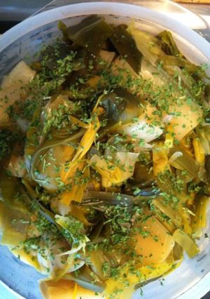 Une photo de Poireaux vinaigrette au persil