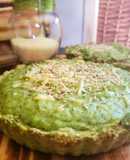 Tarta de puré verde con base de Brócoli💚sin harina