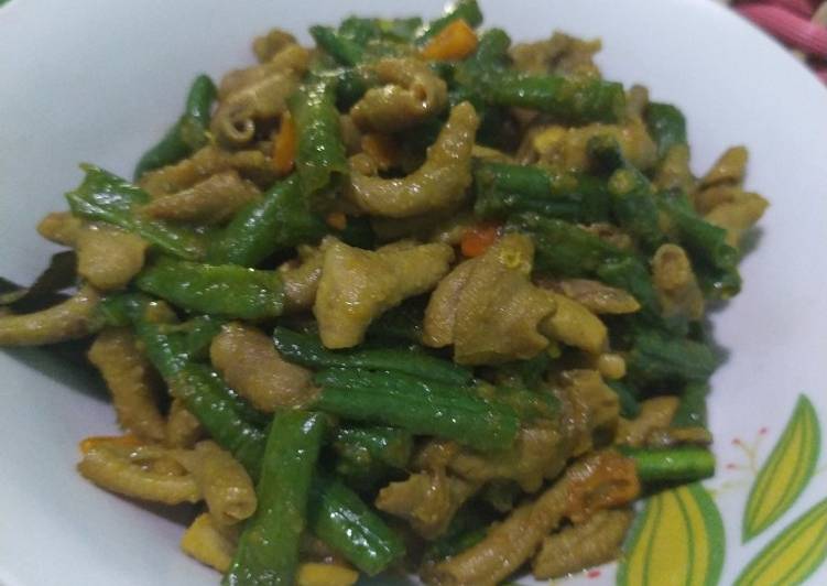 Oseng mercon usus kacang panjang 💥