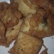 Fried yam with egg