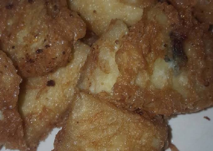 Simple Way to Make Speedy Fried yam with egg