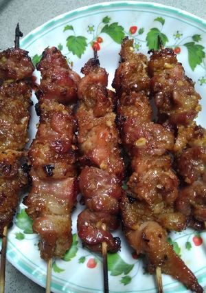 Hình của món Thịt heo nướng xiên.