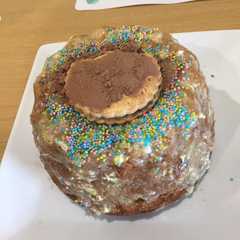 Foto principal de Bizcocho de plátano y galletas