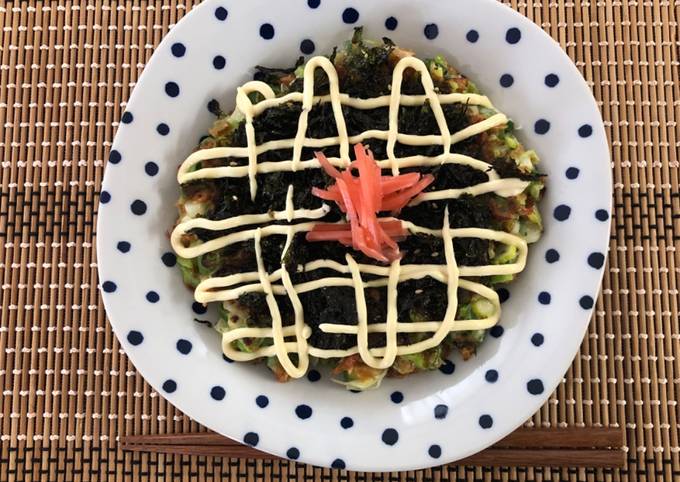 Japanese Spring Onion Okonomiyaki Pancake