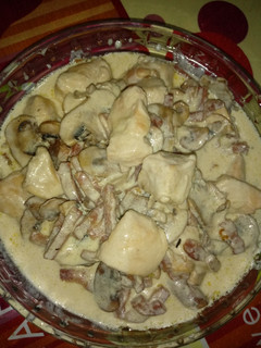 Una foto de Pechuga de pollo a la carbonara en Cecofry 4D