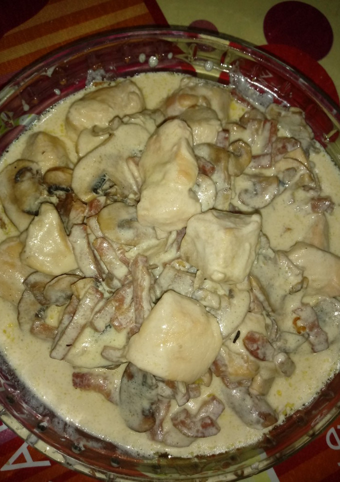 Una foto de Pechuga de pollo a la carbonara en Cecofry 4D
