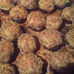 A picture of Garlic and Herb Stuffed Portabella Mushrooms.