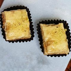 A picture of Rose and Pistachio Baklava.