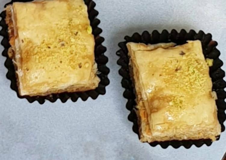 Easiest Way to Serve Quick Rose and Pistachio Baklava
