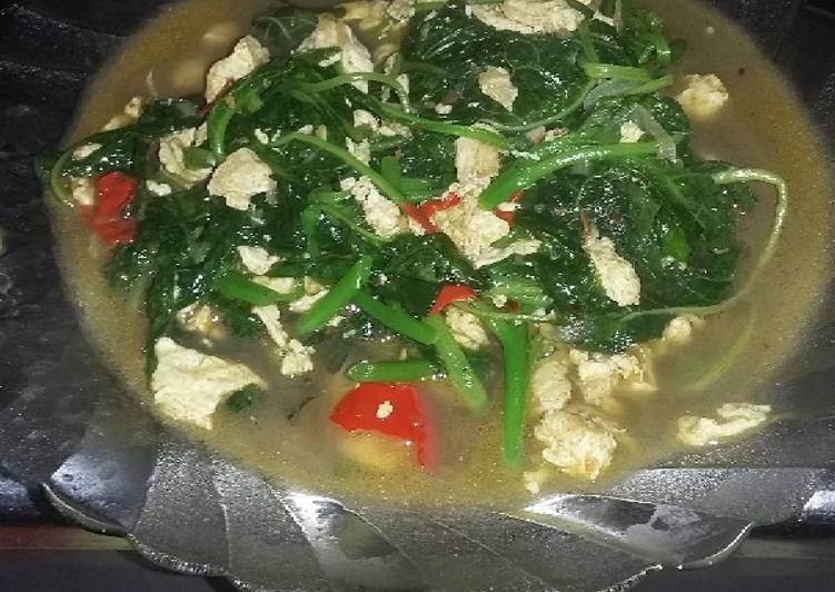 Resep Tumis bayam orak arik telur berkuah yang Lezat Sekali