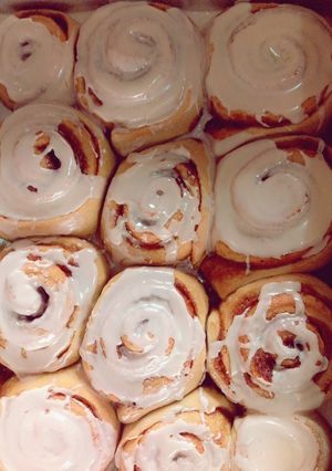 A picture of Cinnamon rolls.