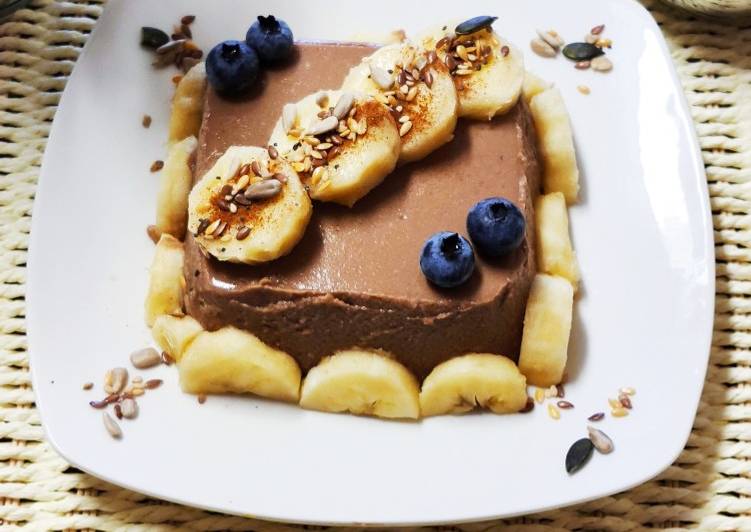 ^ Pudim cacau, banana e coco - Gozhowgos
