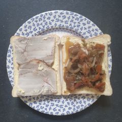 A picture of Salsa Kimchi Roast Pork Sandwich.
