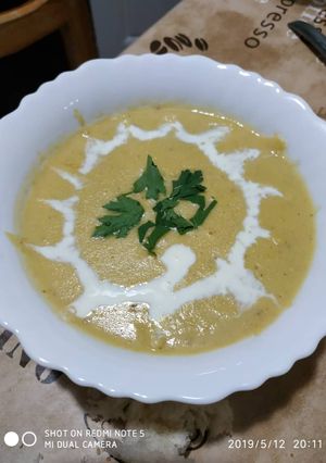 صورة لوصفة حساء الخضار