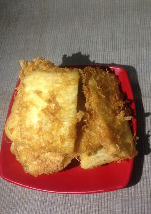 A picture of Fried yam with egg.