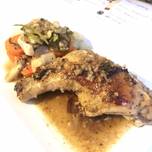 Chicken leg with garlics and pepper sauce (using sous-vide machine)