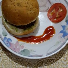 A picture of Healthy veggie Burger.