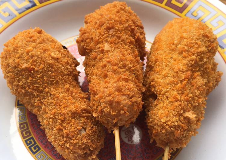 makanan Corndog Sehat Mozarella &amp; Sosis Anti Gagal