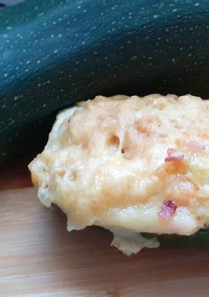 Une photo de Courgette farcie quinoa jambon