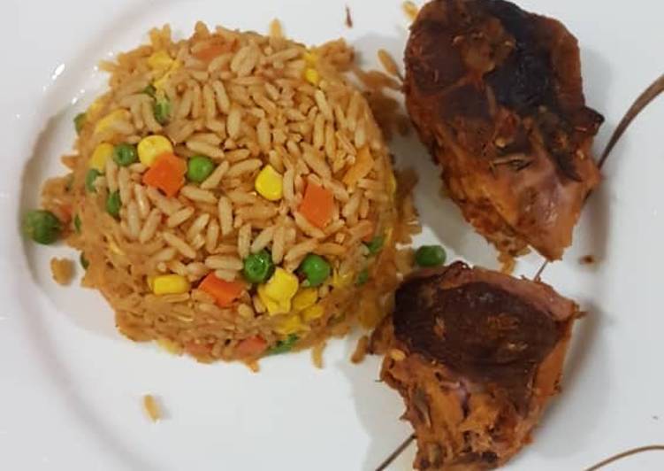 Recipe of Perfect Jollof rice and chicken