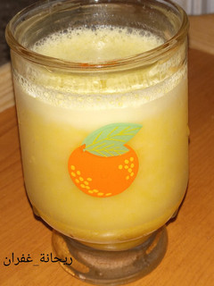 صورة لوصفة عصير البرتقال والتفاح 🍹