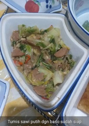 Foto resep Tumis Sawi Putih Baso