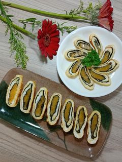 Hình của món Trứng cuộn phô mai.
