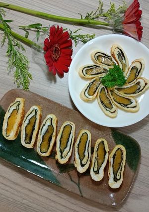 Hình của món Trứng cuộn phô mai.